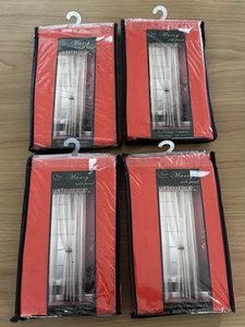 Marcy Voile Panels Orange (4) 60 X 84 Curtains - Picture 1 of 4