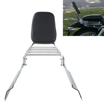 New Backrest Sissy Bar with Luggage Rack For Honda VTX1300 VTX1800 N/R/S/T 02-09 Foto 1 de 4