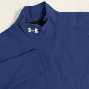 Sudadera Under Armour Cold Gear Gruesa Para Hombre Grande Azul Marino Nylon Elástica - Imagen 1 de 8