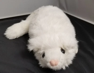 Peluche Original Scoozie Mascota Blanco Hurón Sonido Vibración Senario Ltd 2000 Probado Foto 1 de 4