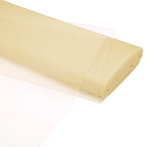 Tulle Fabric Rolls, 54 Inch by 40 Yards Fabric Spool Tulle, Beige - Picture 1 of 5