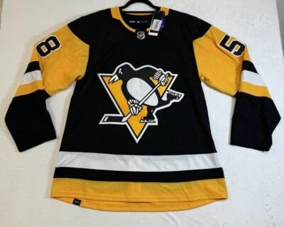 Camiseta deportiva auténtica Adidas de Kris Letang Pittsburgh Penguins Stitch NHL Hockey Talla 54 Foto 1 de 4