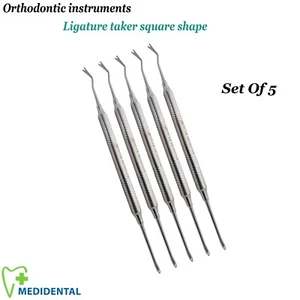 5er Set - Kieferorthopädische Dental Instrumente Blattschraube Skalar Quadratische Form Neu - Bild 1 von 3