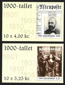 Denmark 2000 The 20th Century #1169a, 1171a Complete Booklets CV $31.50 VF-NH - Picture 1 of 1