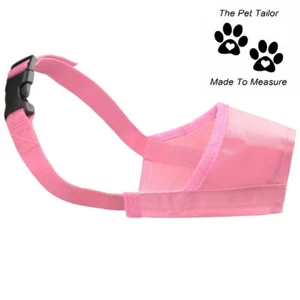 Bozal extra pequeño para perro XS rosa nailon ayuda de entrenamiento entrenamiento anti mordeduras entrenamiento - Imagen 1 de 17