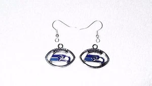 Seattle Seahawks Football Paar Ohrringe Schmuck Piercing Sport Fan Spiel - Bild 1 von 2