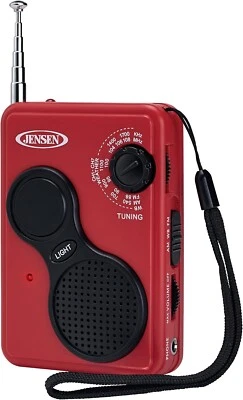 Jensen JEP-100 Portable AM/FM Weather Band Radio with Flashlight, Compact Size - Image 1 of 4