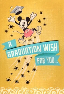 Disney Congratulations Graduate Graduation Mickey Mouse Hallmark Greeting Card - Image 1 of 3