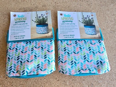 2 Hello Spring 5 Gallon Fabric Plant Seed Planter Grow Bag New - Image 1 of 4