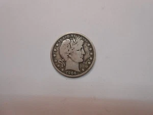 1906 d Barber Half Dollar F - Picture 1 of 2