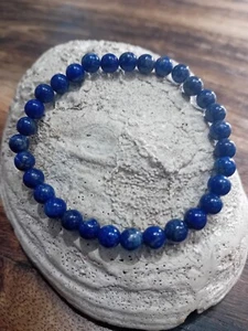 Pulsera de cuentas de lapislázuli natural - Imagen 1 de 1