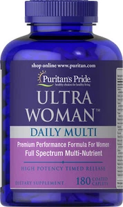 Puritan's Pride Ultra Women Daily Multi Timed Release - 180 Caplets - Picture 1 of 4