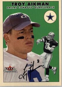 2000 Fleer Tradition Glossy Football #96 Troy Aikman - Dallas Cowboys