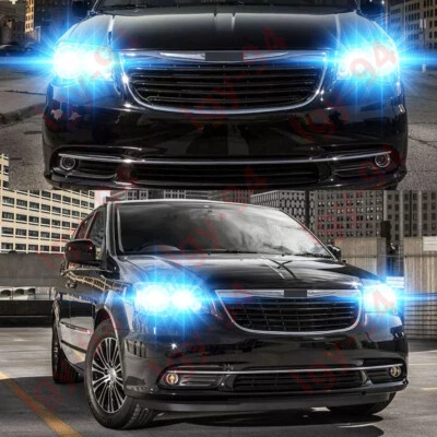 Para Chrysler Town & Country 2008-2016 -4X 8000K Bombilla Faro Alto Bajo Foto 1 de 4