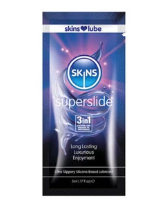 Skins Super Slide Silicone Based Lubricant - 5 ml Foil - Picture 1 of 2