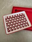 Christian Louboutin Not For Sale Plate Red X White Pre-owned Unused