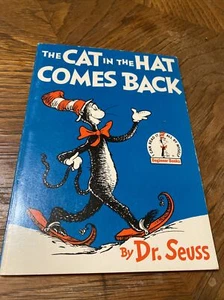 Dr. SEUSS - THE CAT In the HAT COMES BACK Paperback Beginner Book Illustrated - Picture 1 of 6