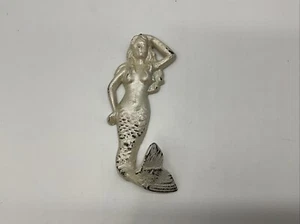 Cast Iron Mermaid Hook Wall Hanger Decor Beach Nautical Towel Holder Wall Decor - Picture 1 of 8
