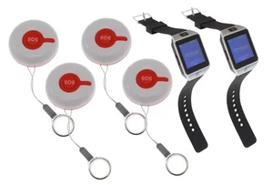Reloj y buscapersonas dobles Care y 4 botones inalámbricos te ayudan a cuidar a las personas - Imagen 1 de 9