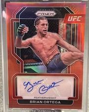 2022 Panini UFC Prizm Brian Ortega SIGNATURES RED PRIZM AUTO /99 #SG-BOT