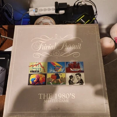 Trivial Pursuit the 1980's Master Game Original Issue 80s Vintage Trivia - Image 1 of 3
