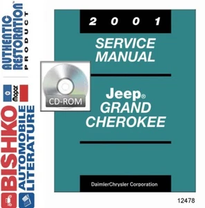 2001 Jeep Grand Cherokee Shop Service Repair Manual CD - Picture 1 of 1