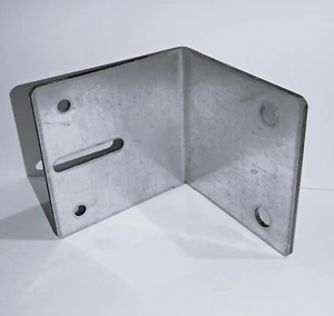staffa angolare 90x90x3 mm - acciaio inox -Piastra di giunzione - Reggimensola - Foto 1 di 2