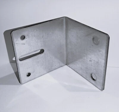 staffa angolare 90x90x3 mm - acciaio inox -Piastra di giunzione - Reggimensola - Immagine 1 di 2