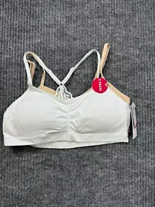 Maidenform Bra Girls X-Large Bralette Seamfree Ruched Recycle Pack of 2 New - Picture 1 of 7