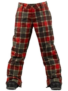 Burton Boys Cyclops Snowboard Pants (M) Keef Revolt Plaid - Picture 1 of 2