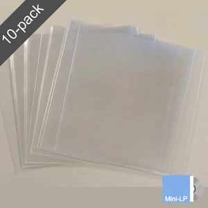 10 Mini-LP CD Open-Top Rimless Japanese Sleeves for Paper Jacket / Sleeve CDs - Bild 1 von 10