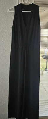 Mono LAFAYATTE 148 New York Talla S Mujer Negro Pierna Ancha Cuello en V Sin Mangas Foto 1 de 4