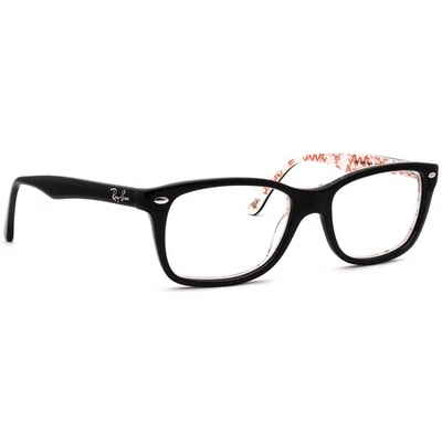 Ray-Ban Eyeglasses RB 5228 5014 Polished Black on White Square Frame 53[]17 140 - image 1 of 4