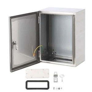 Stainless Steel Enclosure Electrical Junction Box Mounting Plate IP65 Waterproof - Picture 1 of 9