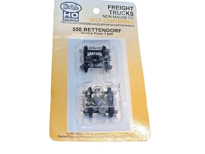 Kadee #550 Bettendorf Double Truss Self Centering Freight Trucks 1 Pr - HO Scale - Image 1 of 3