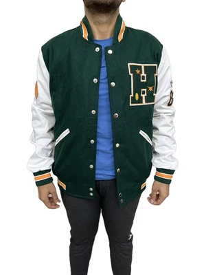 Stranger Things Hawkins High Basketball Class 86 Varsity Bomber Wool Jacket - Image 1 of 4