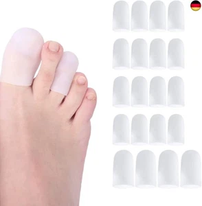 20 Stück Zehenkappen,Silikon Zehenschutz Großer Zeh Gel-Zehenkappe,Weiches Z - Bild 1 von 6