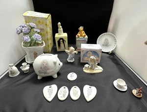 Precious Moments Group of 18 Assorted Small & Medium Trinkets/Pieces - Picture 1 of 7