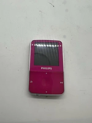 PHILIPS GO GEAR VIBE Pink 16GB MP3 DIGITAL AUDIO PLAYER UNIT ONLY TESTED - Image 1 of 4