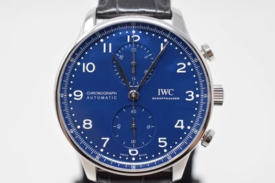 IWC Portugieser Chronograph IW371602 41mm Blue 150 Years Box/Papers - Image 1 of 4