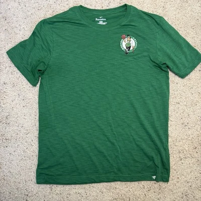Boston Celtics Fanatics 短袖 T 恤,带标志,尺寸 L 绿色 — 第 1/4 张图片