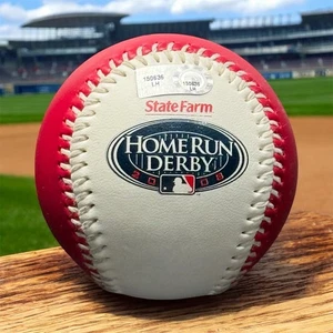 2008 Home Run Derby All Star Game State Farm Oficial MLB Rawlings Béisbol Usado - Imagen 1 de 7