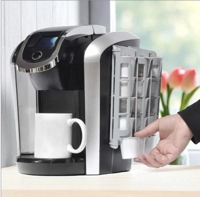 Soporte para cápsulas de café Storagenie montaje lateral para almacenamiento Keurig K-Cup gris NUEVO Foto 1 de 4