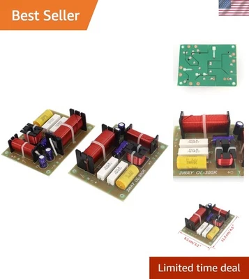 High-Performance 3-Way Crossover Filters - 180W Audio Enhancer, Red/White/Yellow - Image 1 of 4