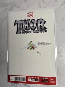 Thor #1 - SIGNED/SKETCHED KATIE COOK ORIGINAL ART MY LITTLE PONY! (Marvel 2013) - Picture 1 of 9