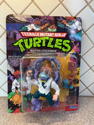 Figura Playmates TMNT Baxter Stockman 1989 sin usar, en caja, transferencia de pintura sellada Foto 1 de 4
