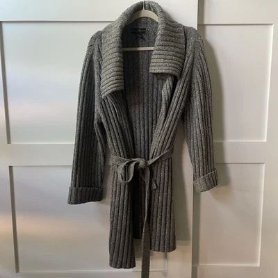 Suéter cárdigan largo de lana para mujer Mercer & Madison talla L Foto 1 de 4