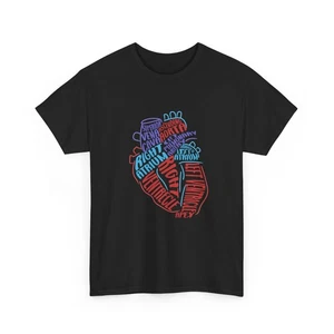 Biology Heart T-Shirt, Cardiologists Biology Lovers Scientist Shirt - Picture 1 of 8