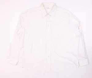Marks and Spencer Men's White Dress Shirt, Size 46 cm - Picture 1 of 12