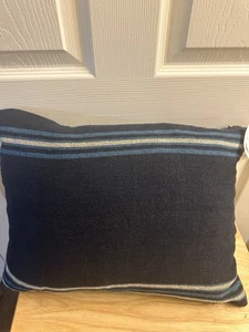 NWT Ralph Lauren Journeys End Mathers Navy Decorative Throw Pillow 15x20 $215 - Picture 1 of 5
